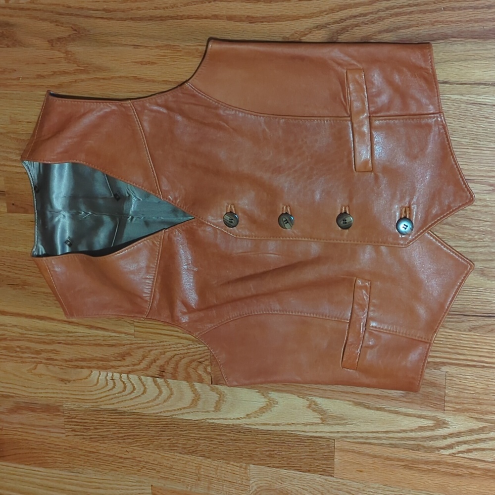 Gorgeous Frye Leather Vest Size 38